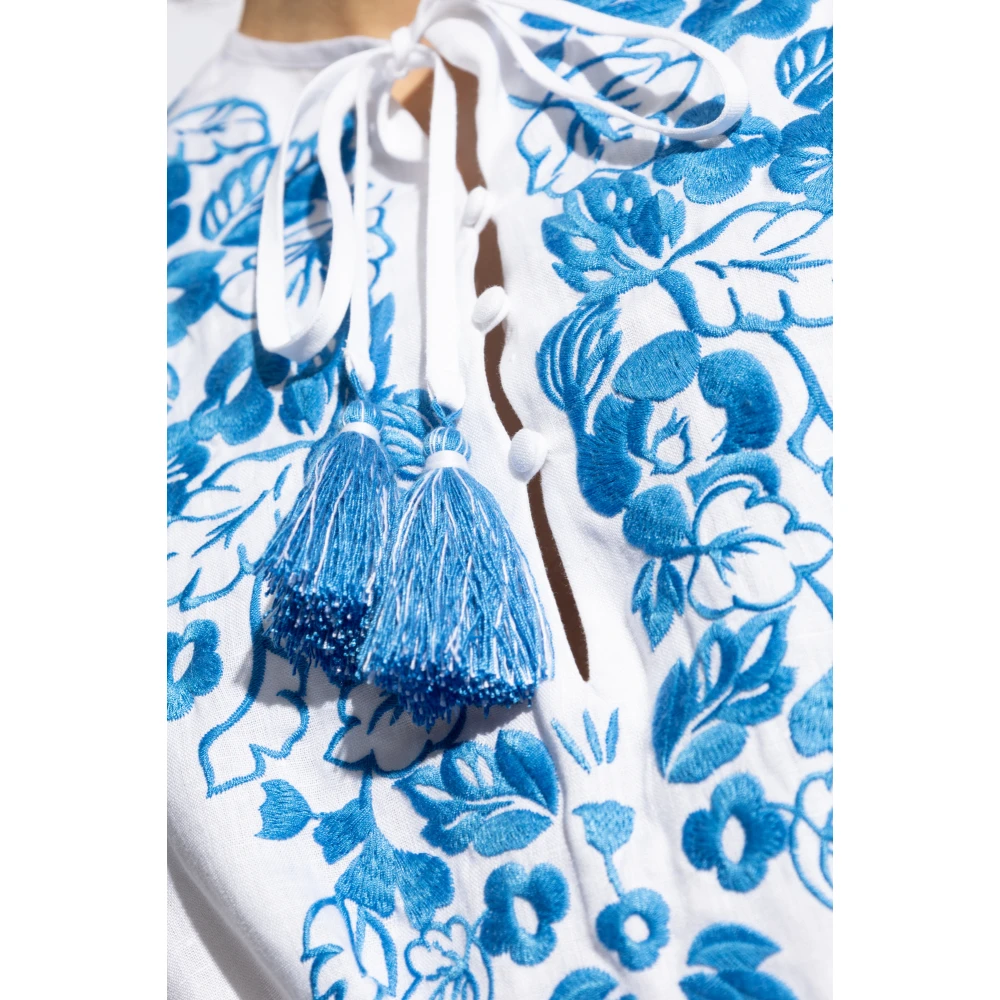 Kate Spade Jurk met bloemenpatroon White Dames