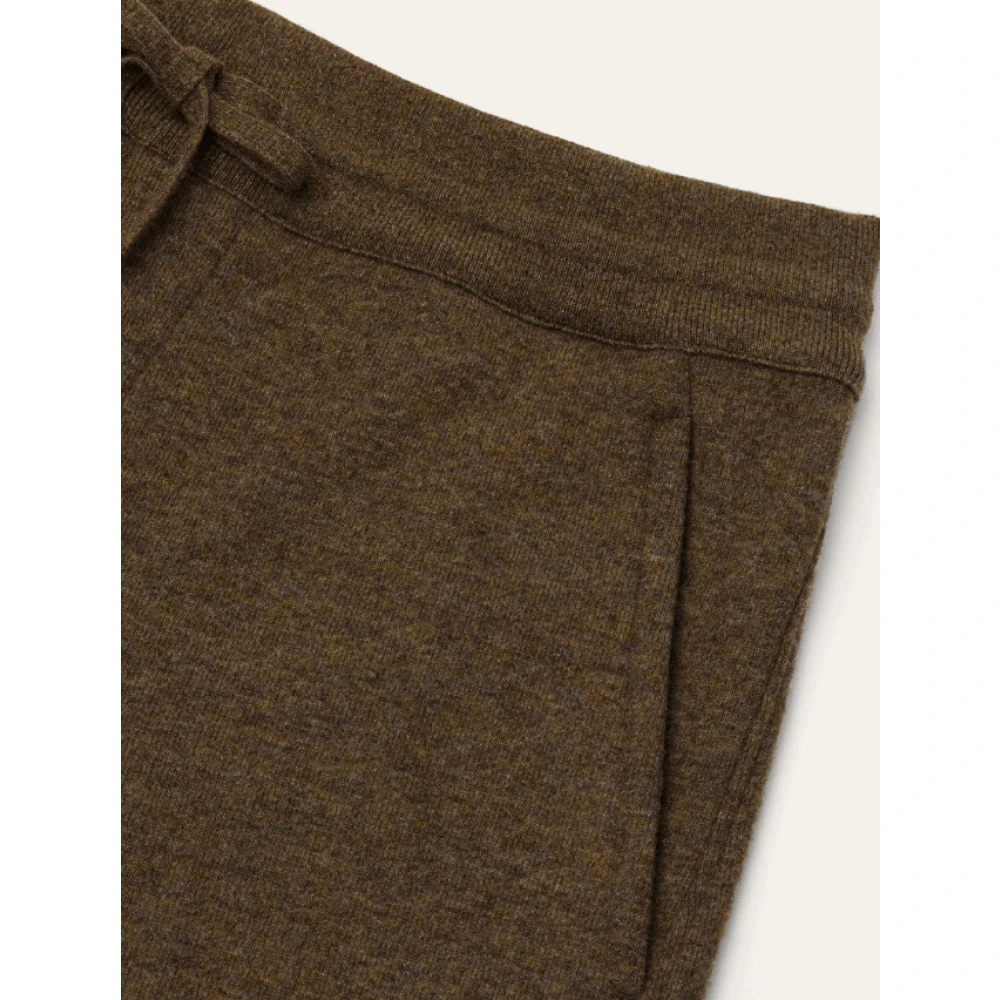 Loro Piana Bruine Jersey Broek met Zijzakken Brown Heren