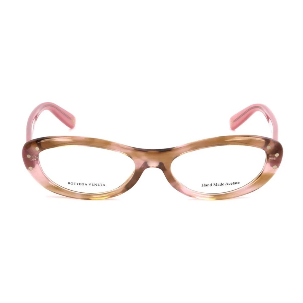 Bottega Veneta Roze Acetaat Frames met Havana Rose Wijzerplaat Pink Dames