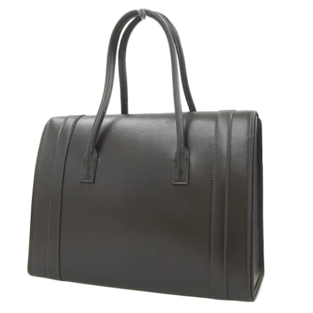 Hermès Vintage Pre-owned Leather handbags Brown Dames