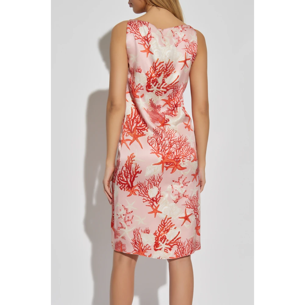 Versace Korte jurk Barocco Sea Multicolor Dames