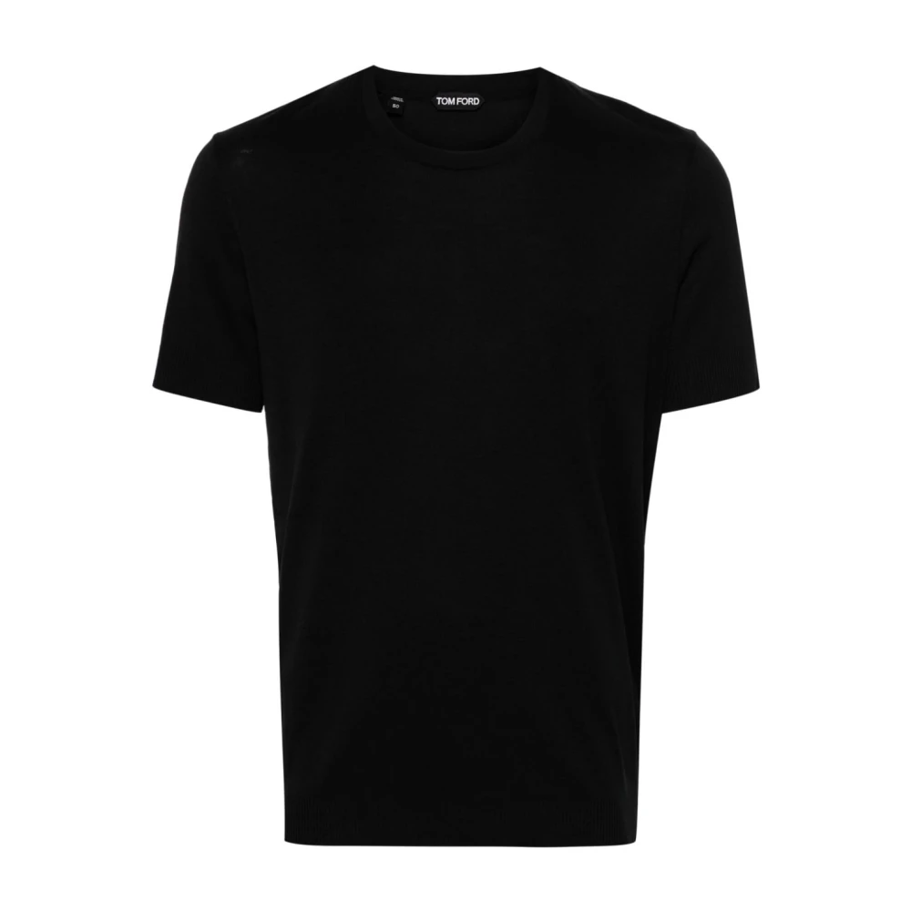 Tom Ford Heren Zwarte T-Shirts & Polos Black Heren