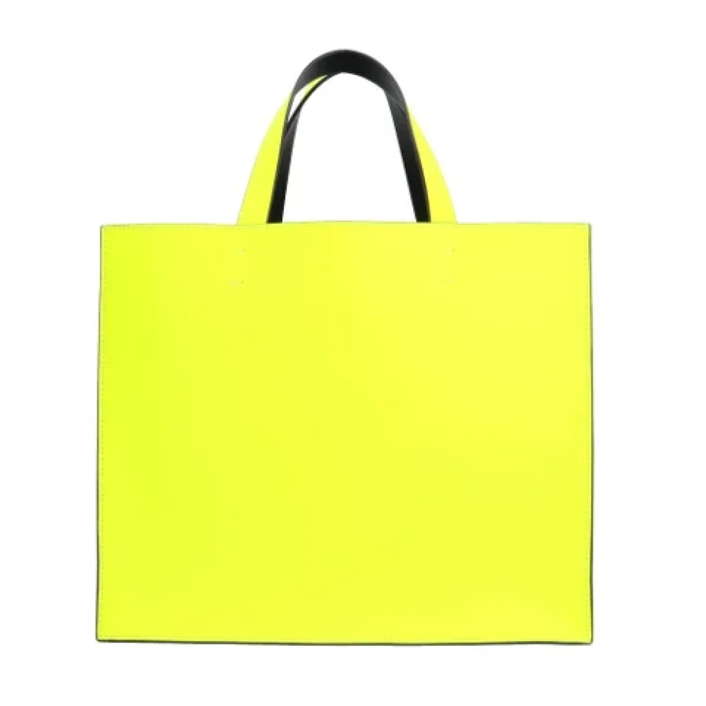 Valentino Vintage Pre-owned Leather shoulder-bags Yellow Dames