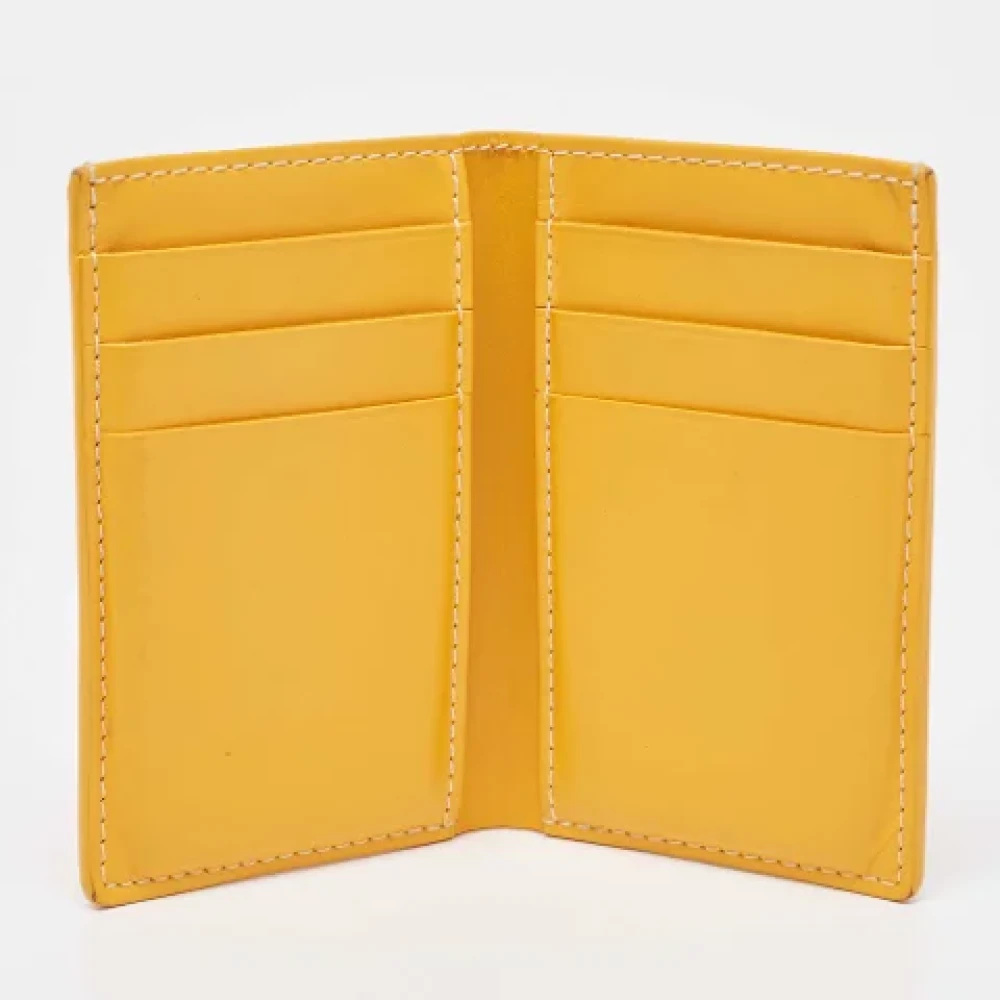 Goyard Vintage Pre-owned Coated canvas wallets Yellow Dames