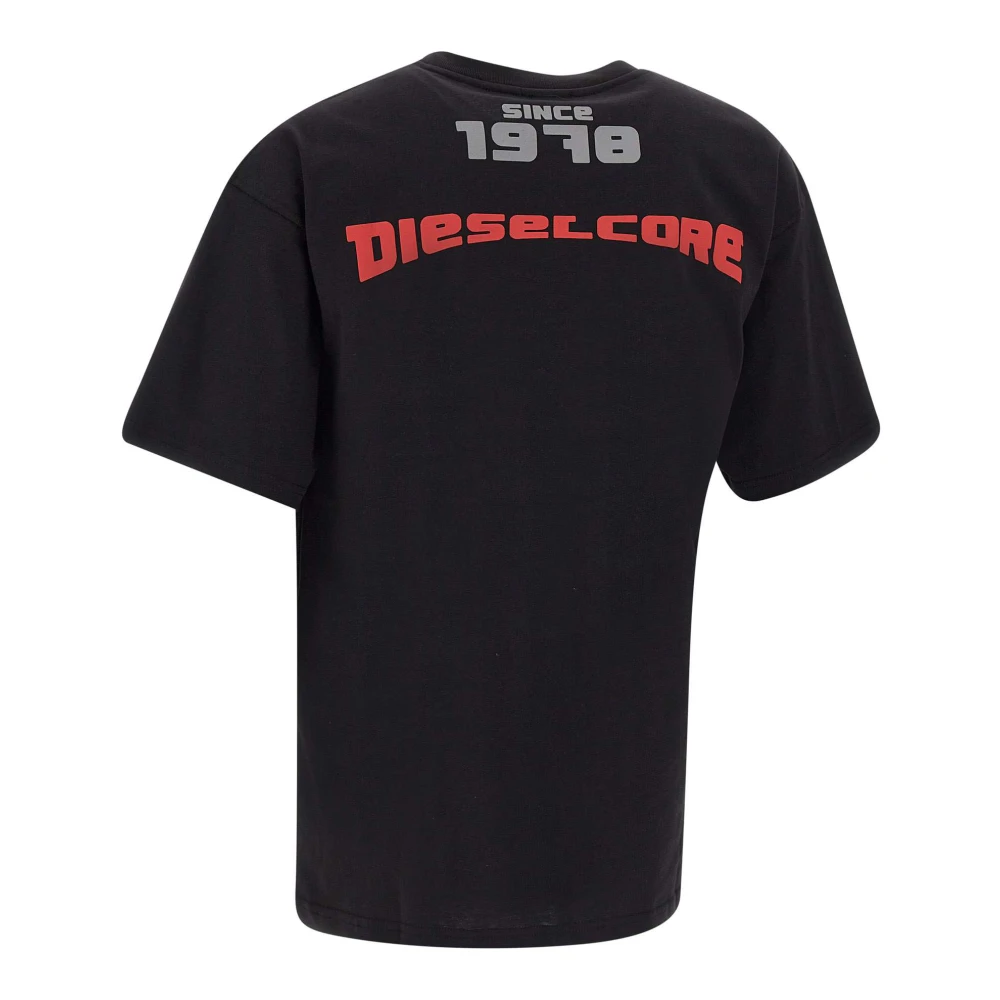 Diesel Zwarte T-shirts en Polos Black Heren