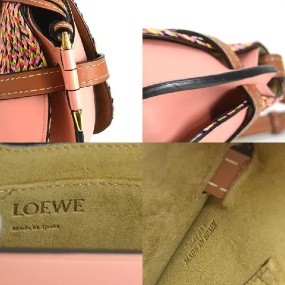 Loewe Pre-owned Fabric shoulder-bags Beige Dames