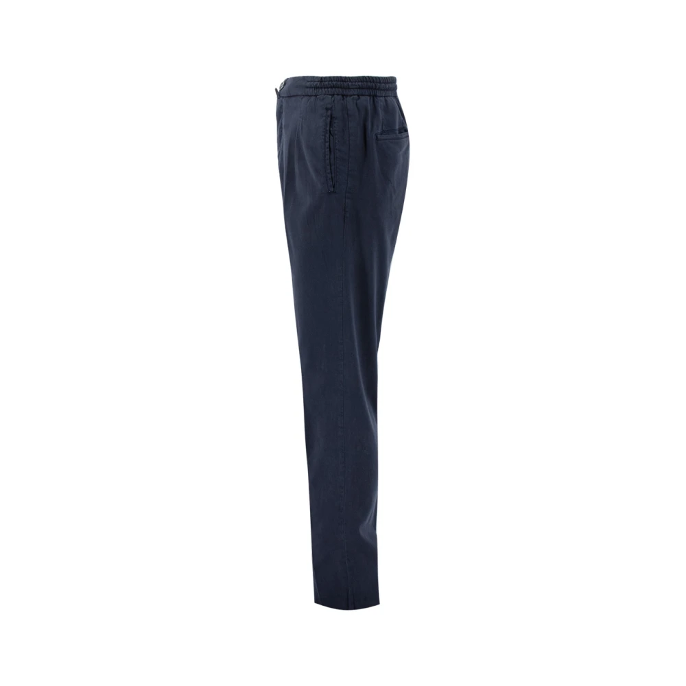 Kiton Slim-fit Trousers Blue Heren