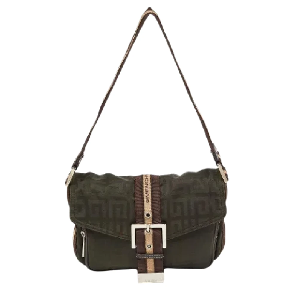 Givenchy Pre-owned Canvas shoulder-bags Green Dames