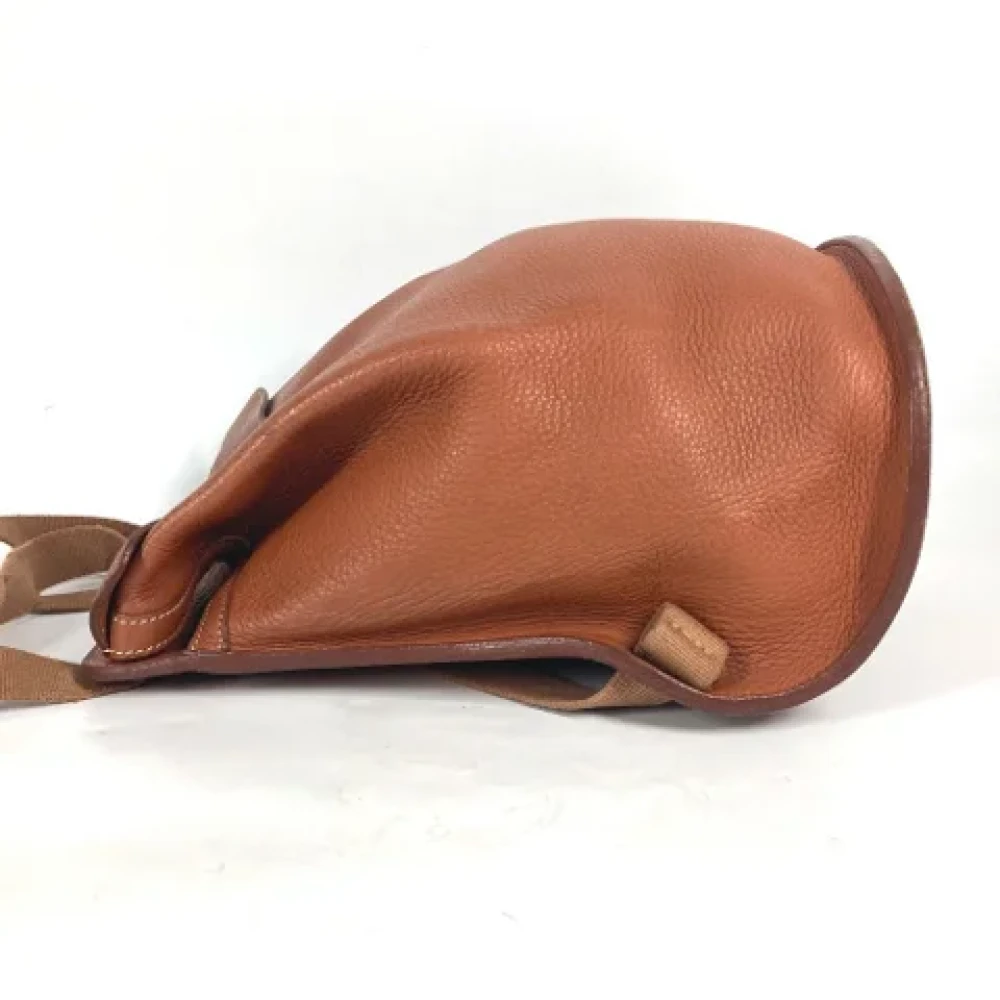 Hermès Vintage Pre-owned Leather backpacks Brown Dames
