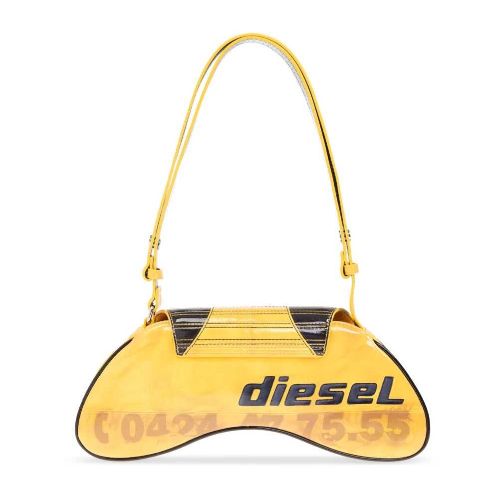 Diesel Schoudertas Play Crossbody Yellow Dames