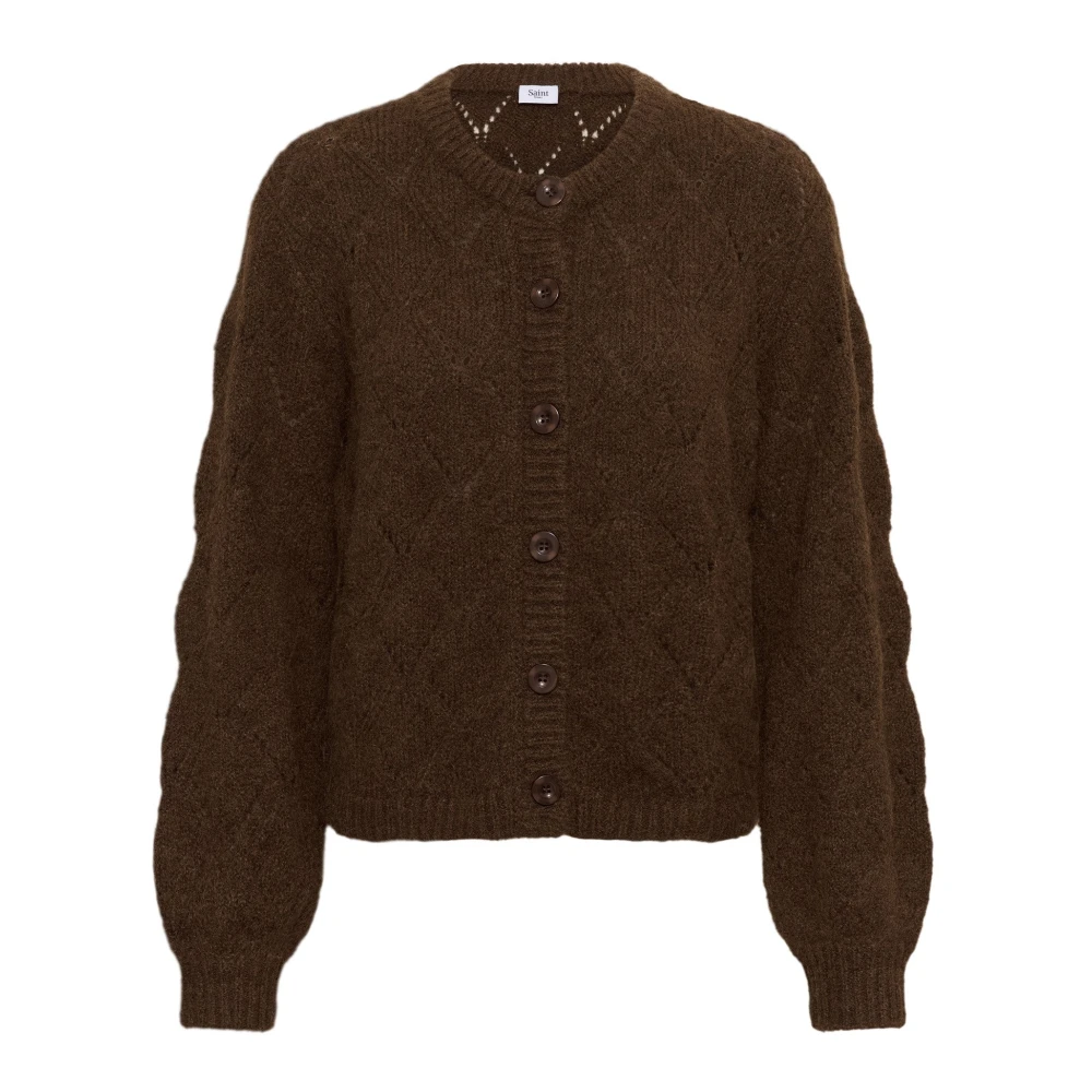 VAN GRAAF Saint Tropez Damen Schoko Strickjacke Tabbathasz Braun, Groß - Bild 2