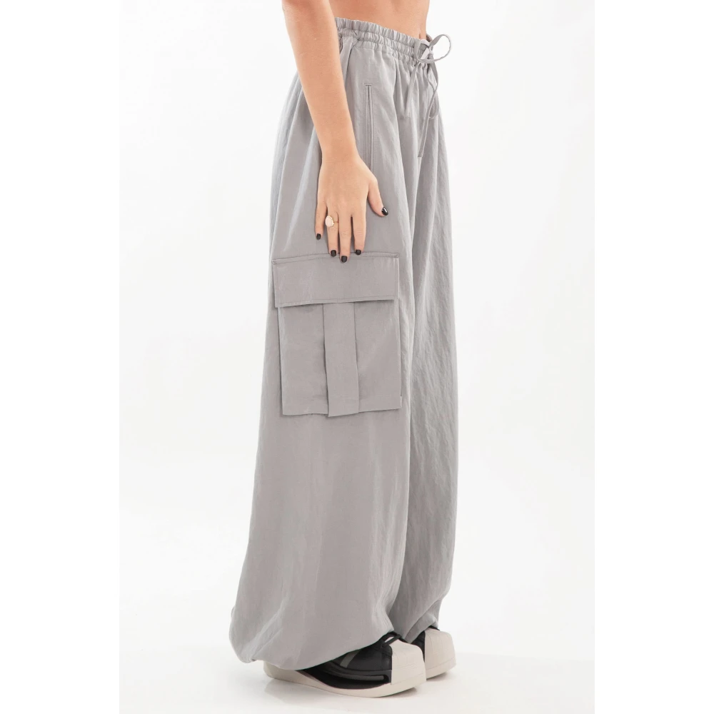 Y-3 Grijze Cargo Broek Gray Dames