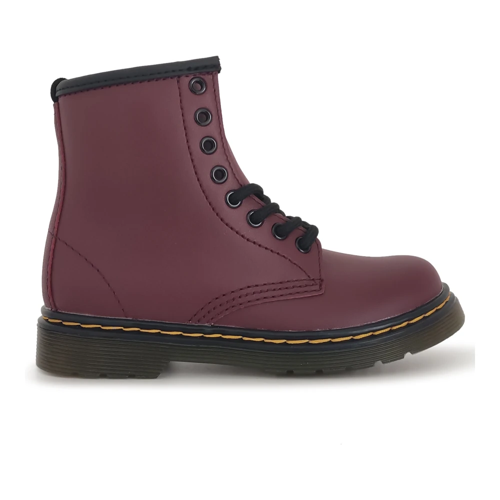 Dr. Martens Boys Red Kids Boots, 25 Eu, 1460 Softy T