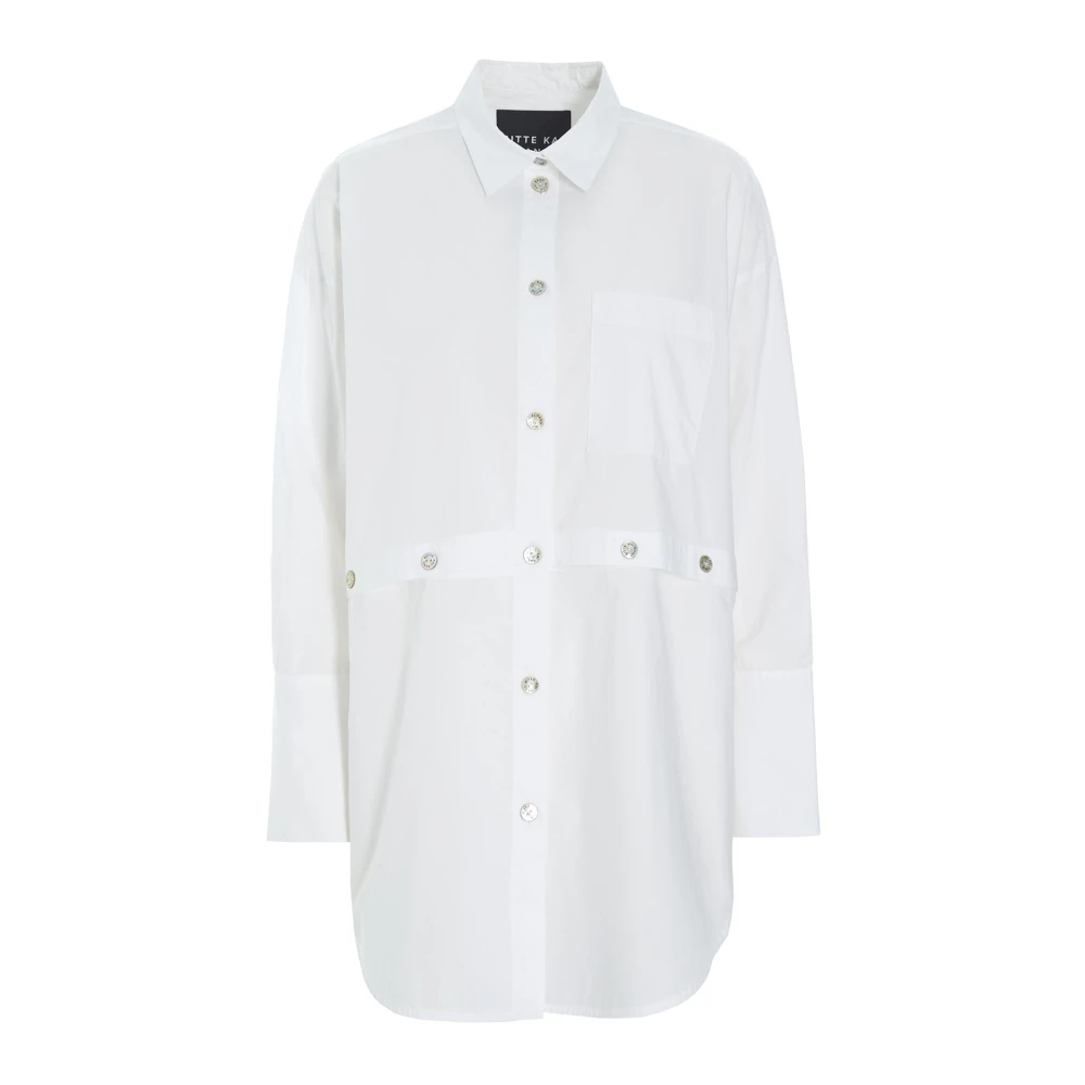 Bitte Kai Rand Core Cotton Shirt Wit Oversize Klassiek White Dames