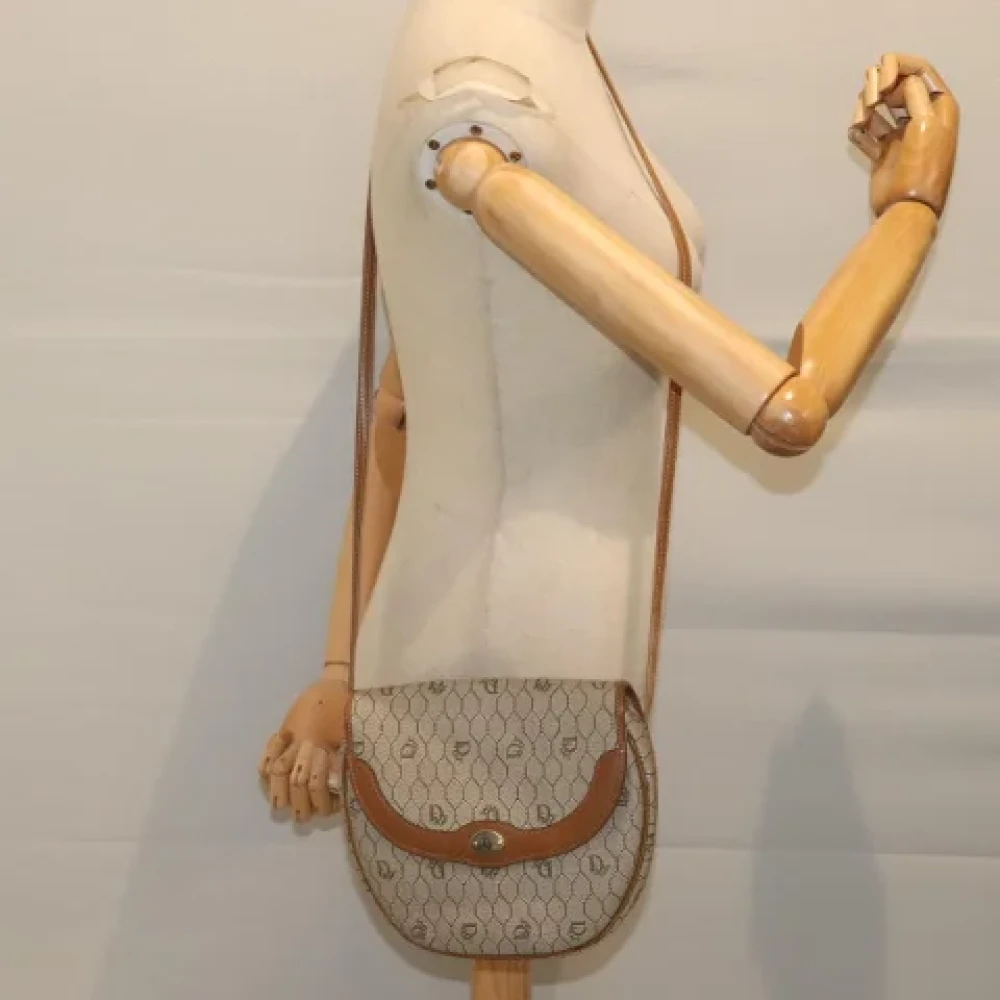 Dior Vintage Pre-owned Canvas dior-bags Beige Dames