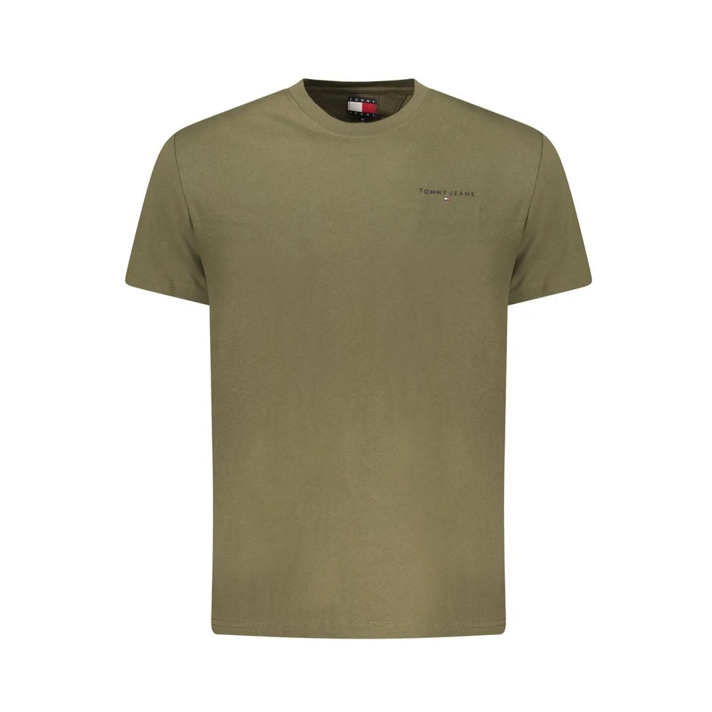 Tommy Hilfiger Men's Green Verde Cotton T-Shirt