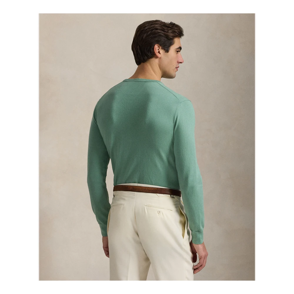 Ralph Lauren Rondgebreide trui Green Heren