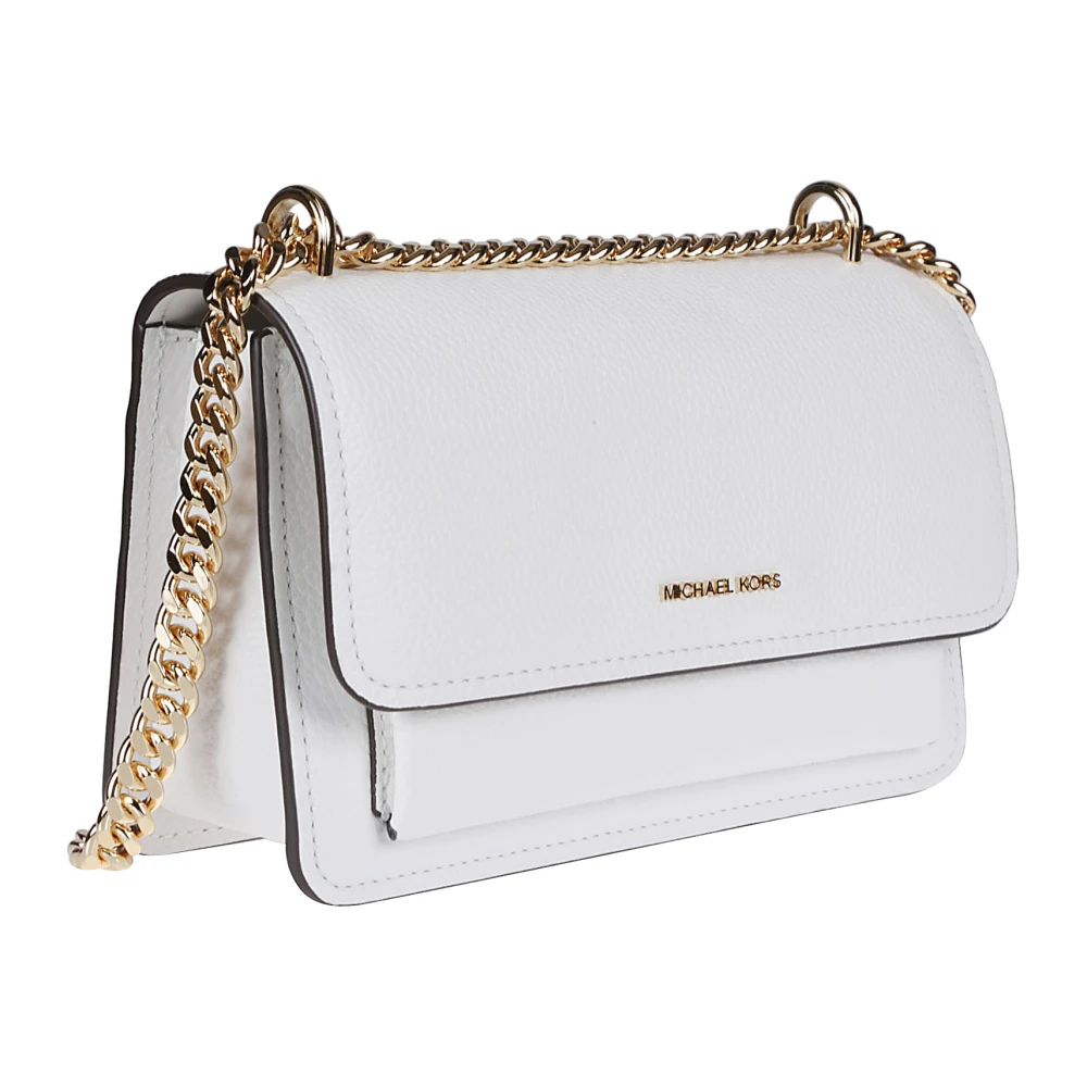 Michael Kors Stijlvolle Claire Schoudertas White Dames