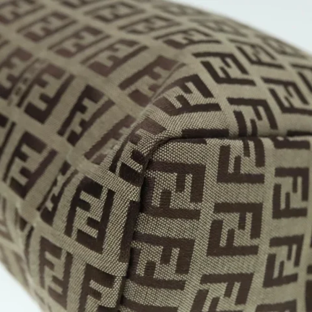 Fendi Vintage Pre-owned Canvas fendi-bags Beige Dames
