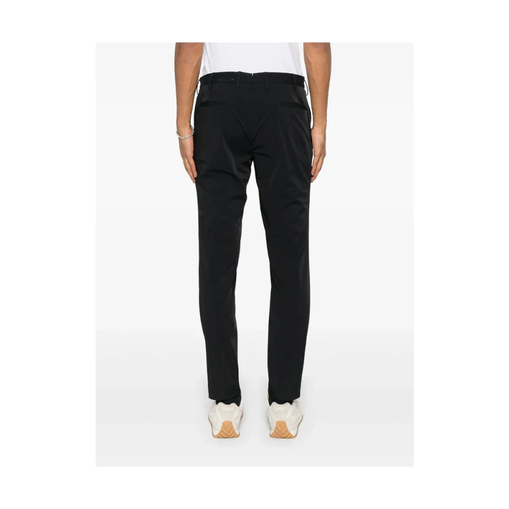 Incotex Zwart Voorste Knoop Rits Riemlussen Black Heren