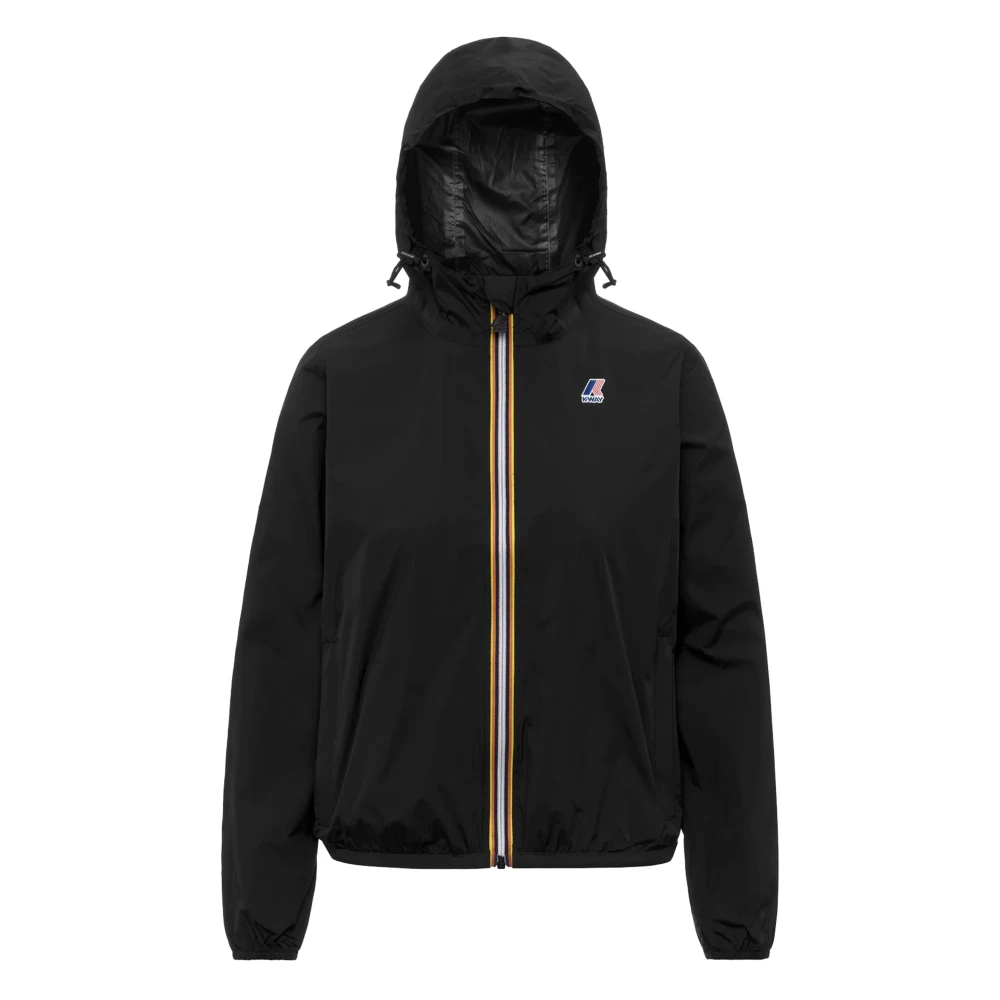 K-Way Donna Nero Giacche, L, New,