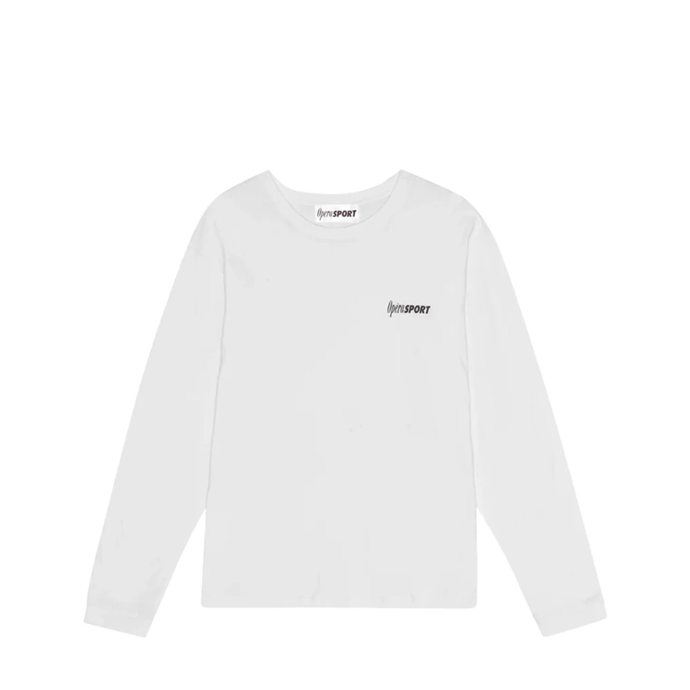 Opéra Sport Sportief Katoenen T-shirt White Dames