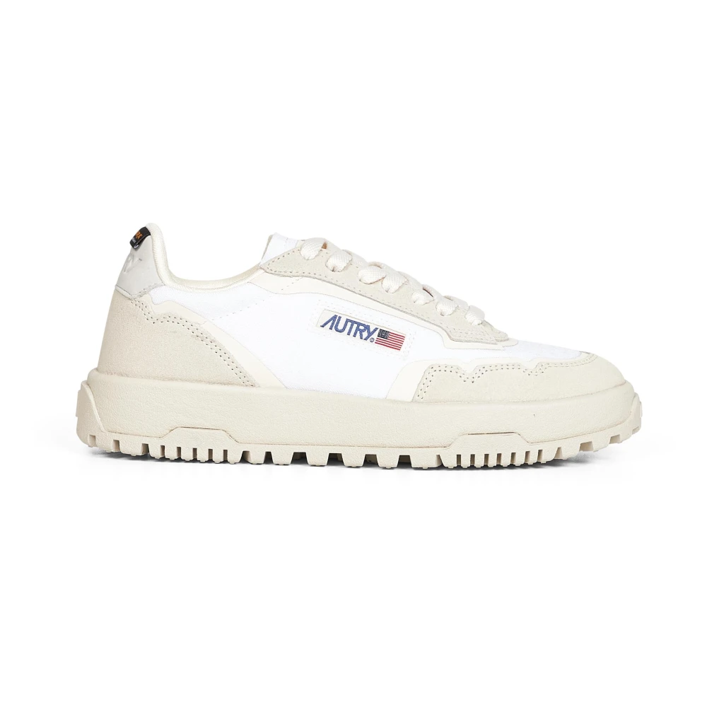 Autry Women's White Sneakers, 6 Uk, Trainers