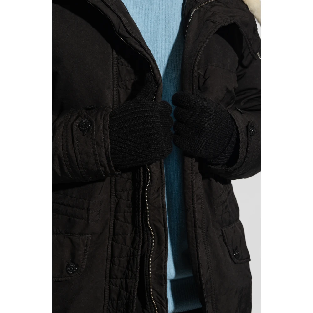 AllSaints Handschoenen met logo Black Dames