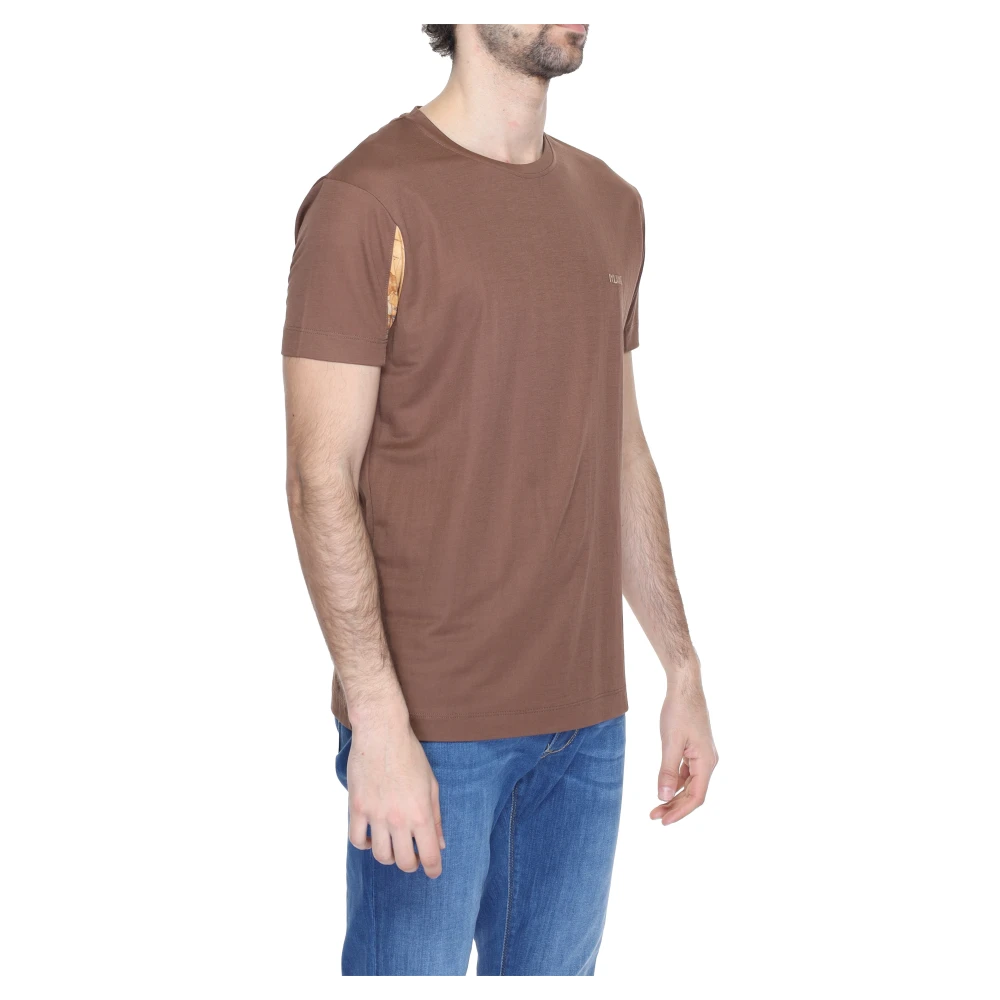Alviero Martini 1a Classe Bruine korte mouw T-shirt Brown Heren