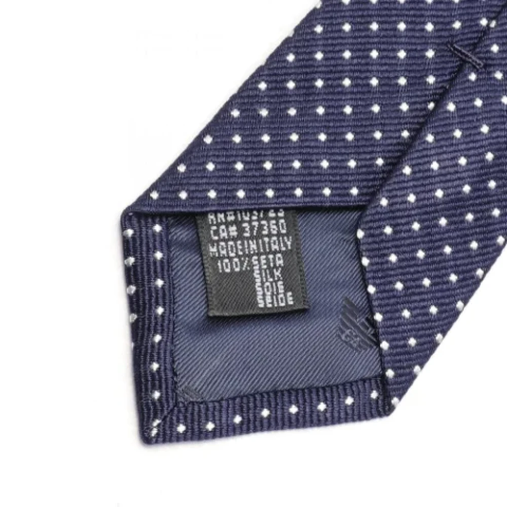 Armani Pre-owned Silk home-office Blue Heren