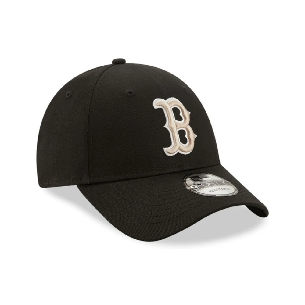 new era Zwarte Red Sox League Essential Pet Black Heren