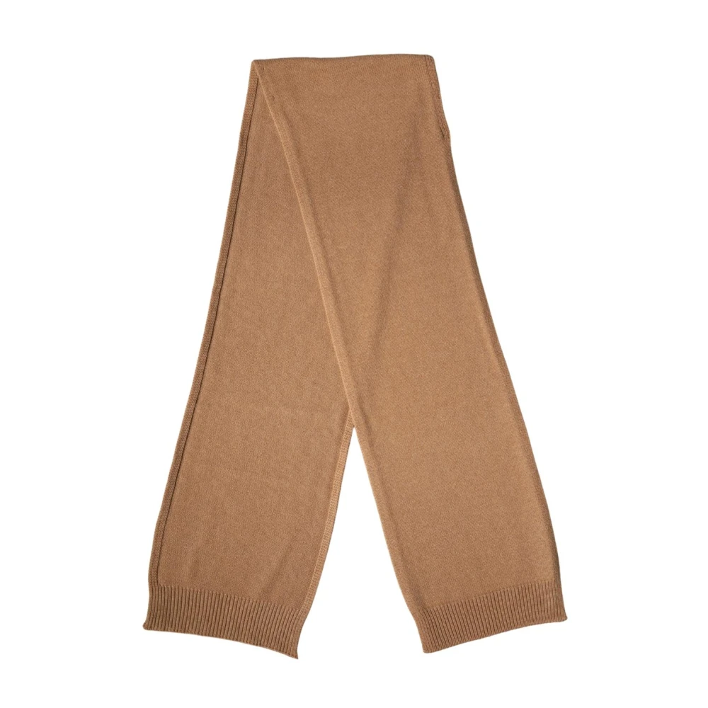 Dolce & Gabbana Men's Brown Winter Scarves, One Size, Cashmere Knitted Foulard Scarf
