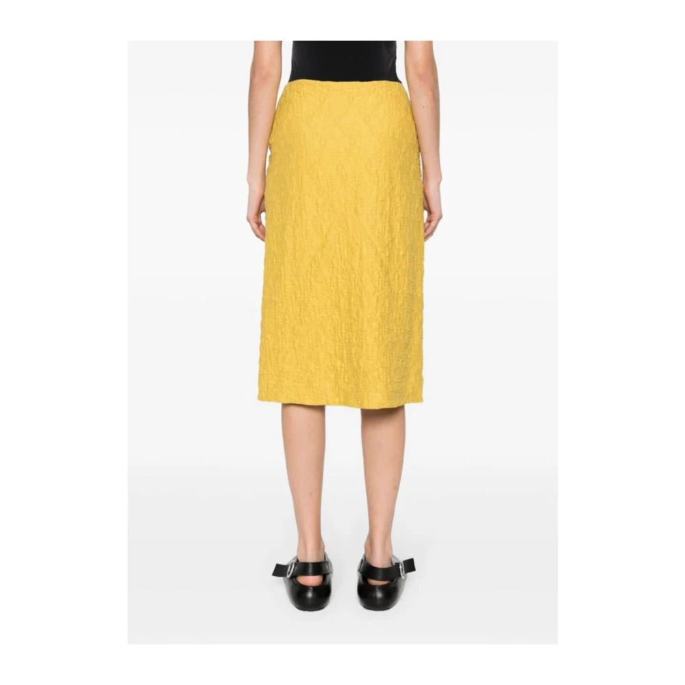 Jil Sander Gele Rok Stijlvol en Trendy Yellow Dames