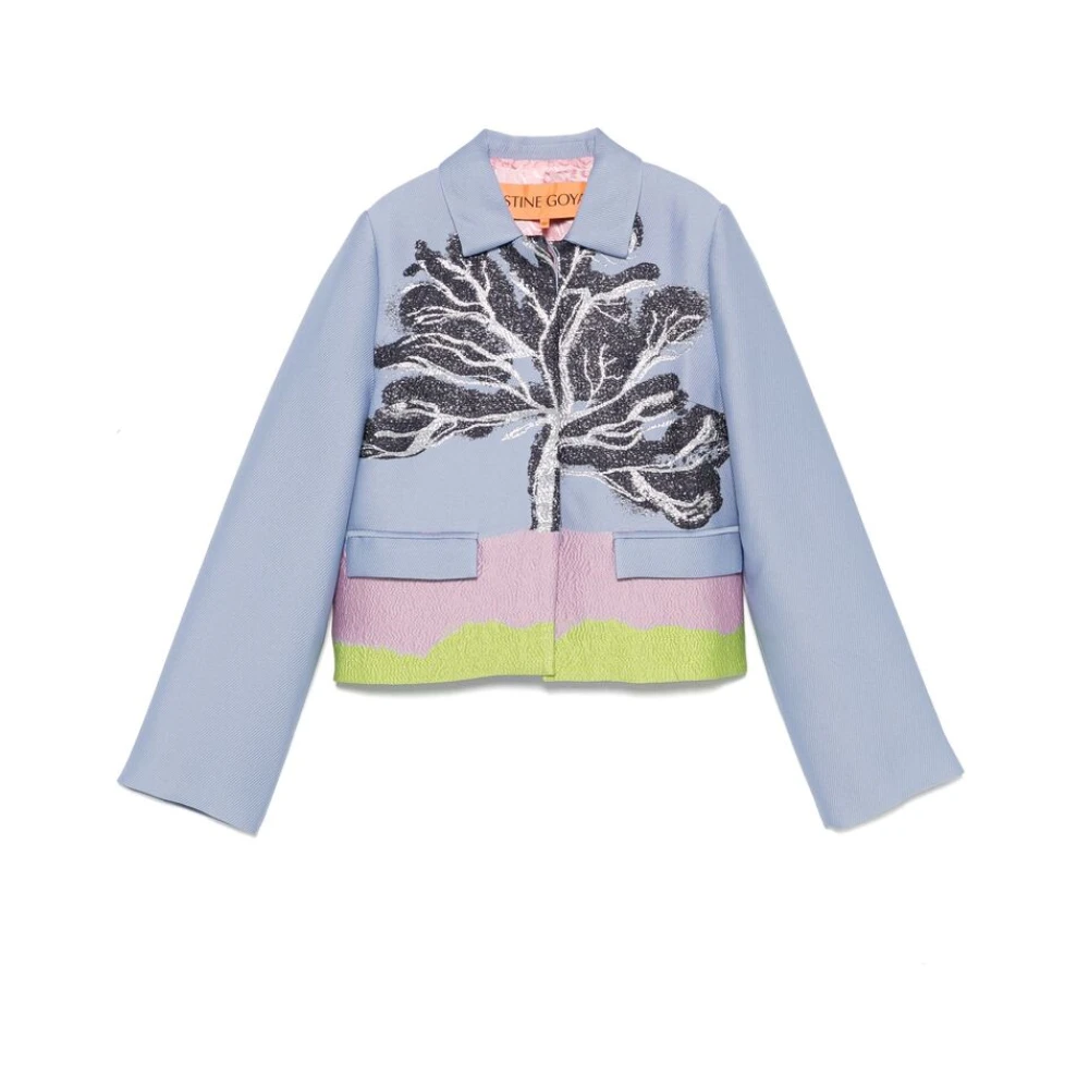 Stine Goya Blauwe knoopsluiting bovenkleding Blue Dames