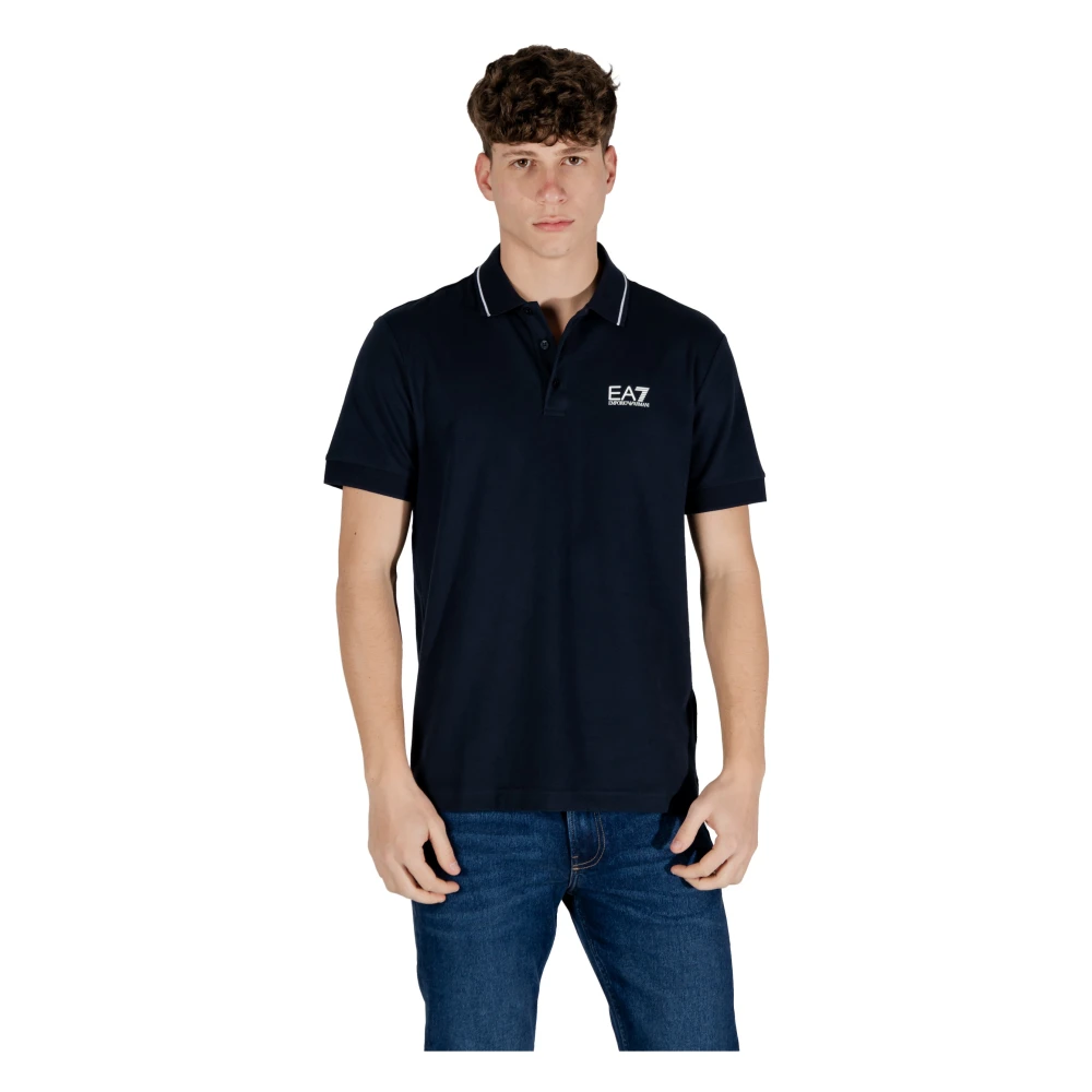 Emporio Armani EA7 Korte Mouw Polo Lente Zomer Collectie Blue Heren