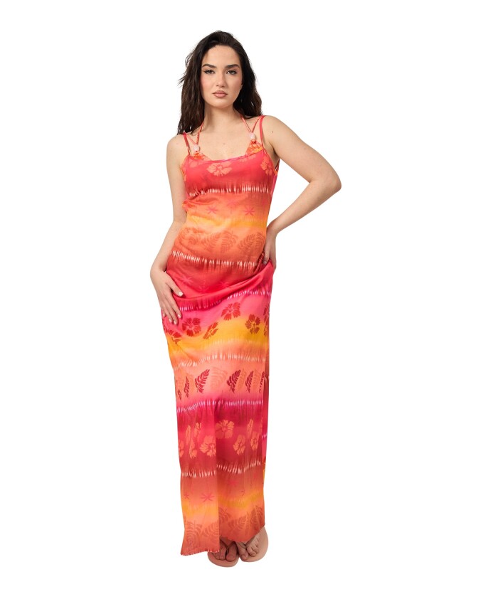 robe-longue-coloree-avec-large-encolure