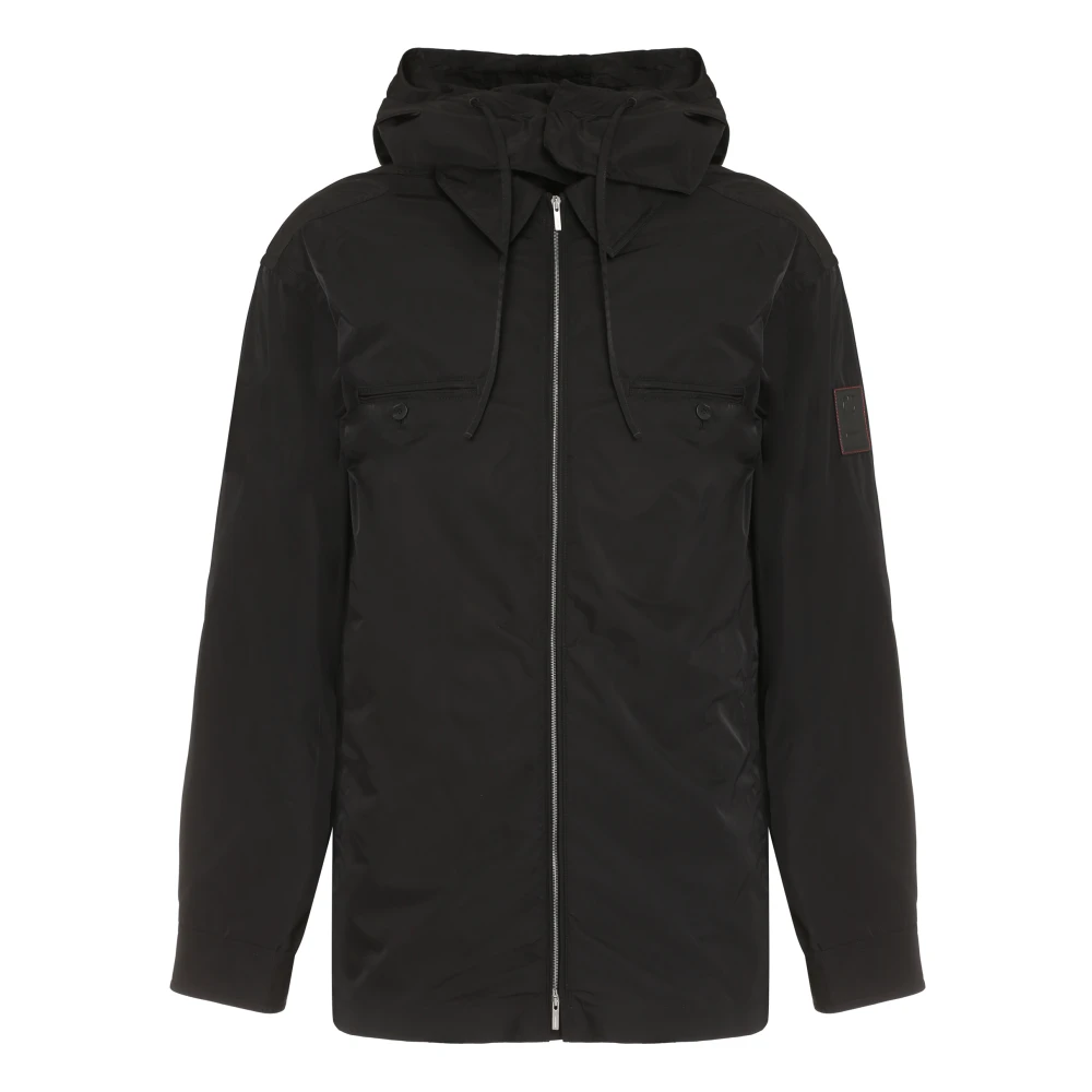 Salvatore Ferragamo Hoodie met logopatch Black Heren