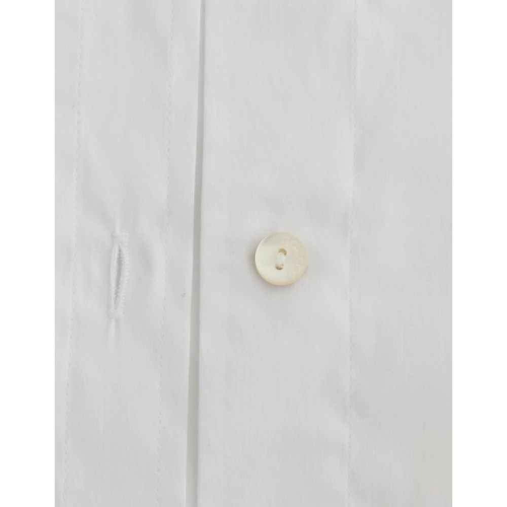 John Galliano Elegante witte blouse met korte mouwen White Dames