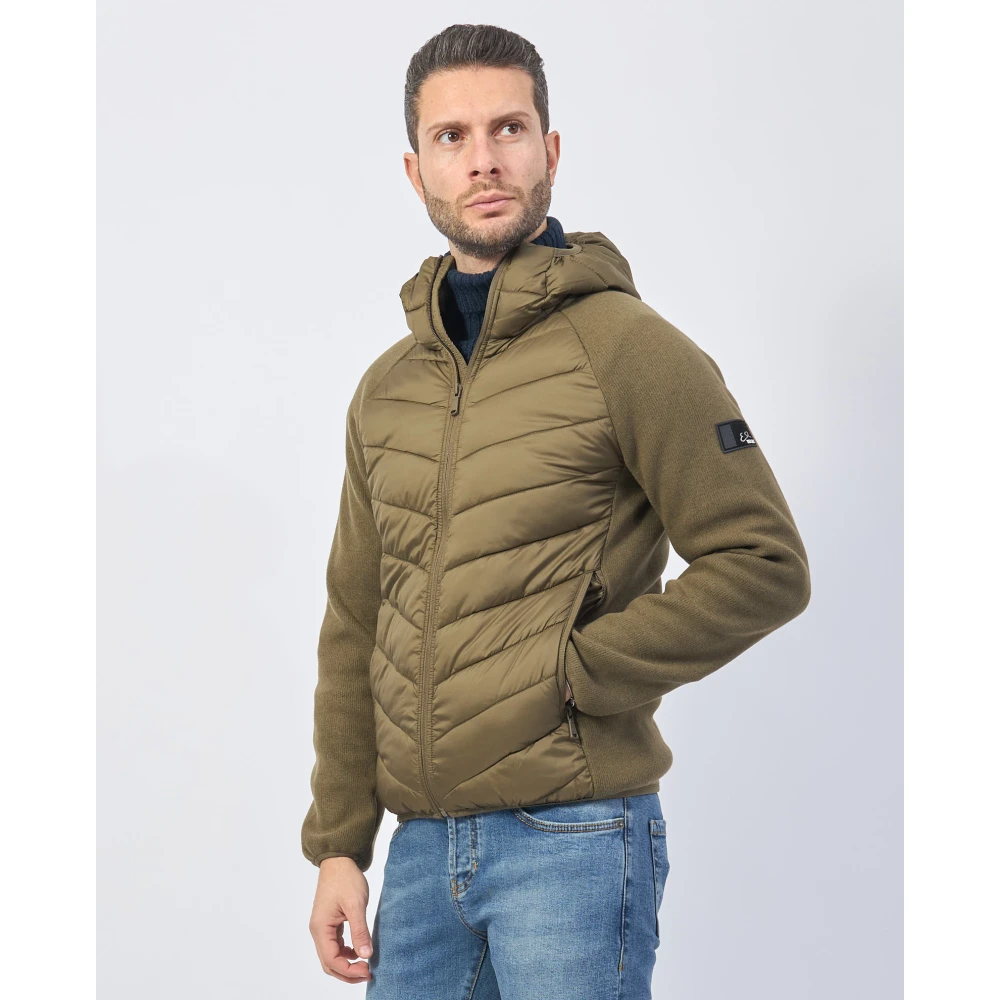 YES ZEE Groene Winterjas Stijlvolle Mode Green Heren