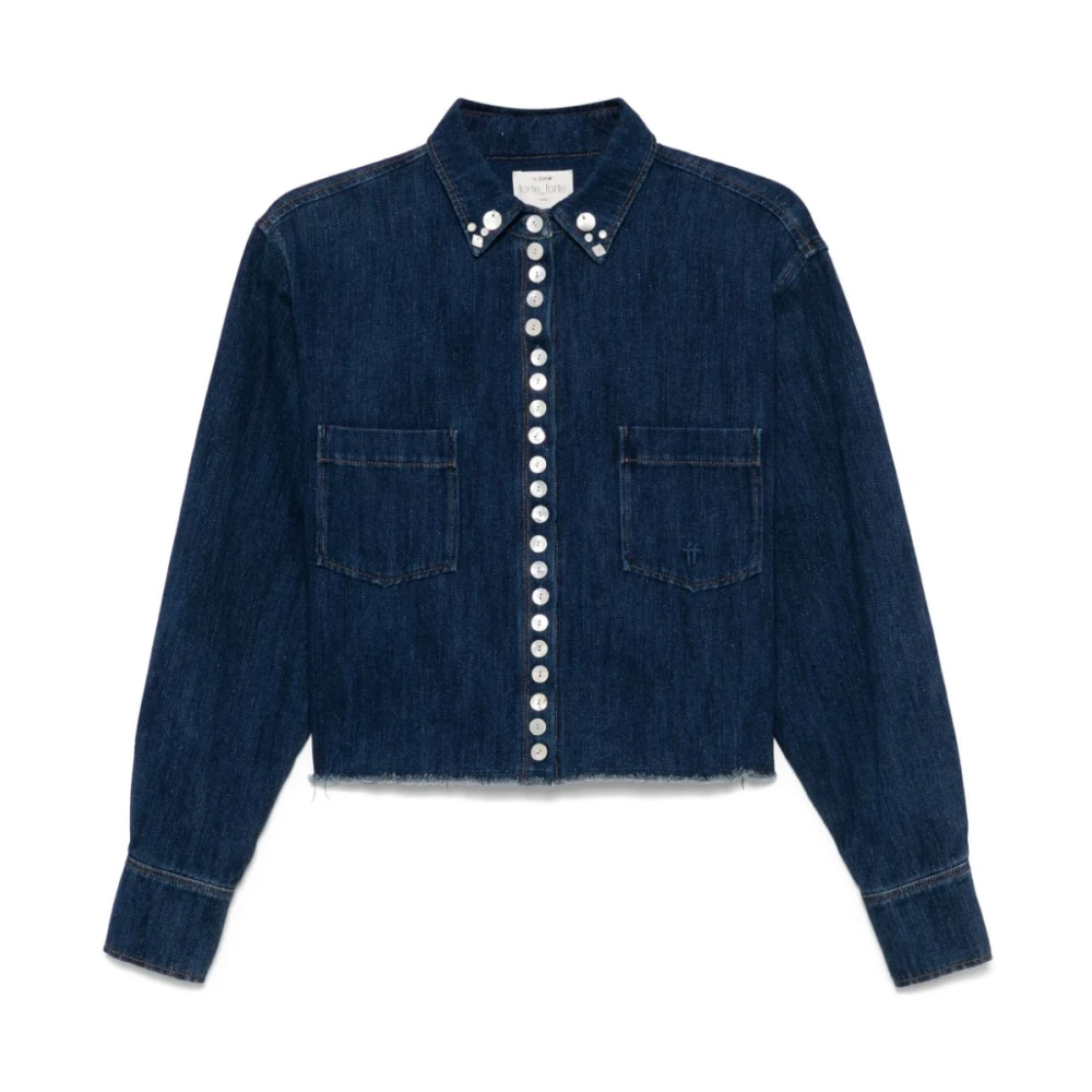 Forte Blauwe Shirts voor Vrouwen Blue Dames