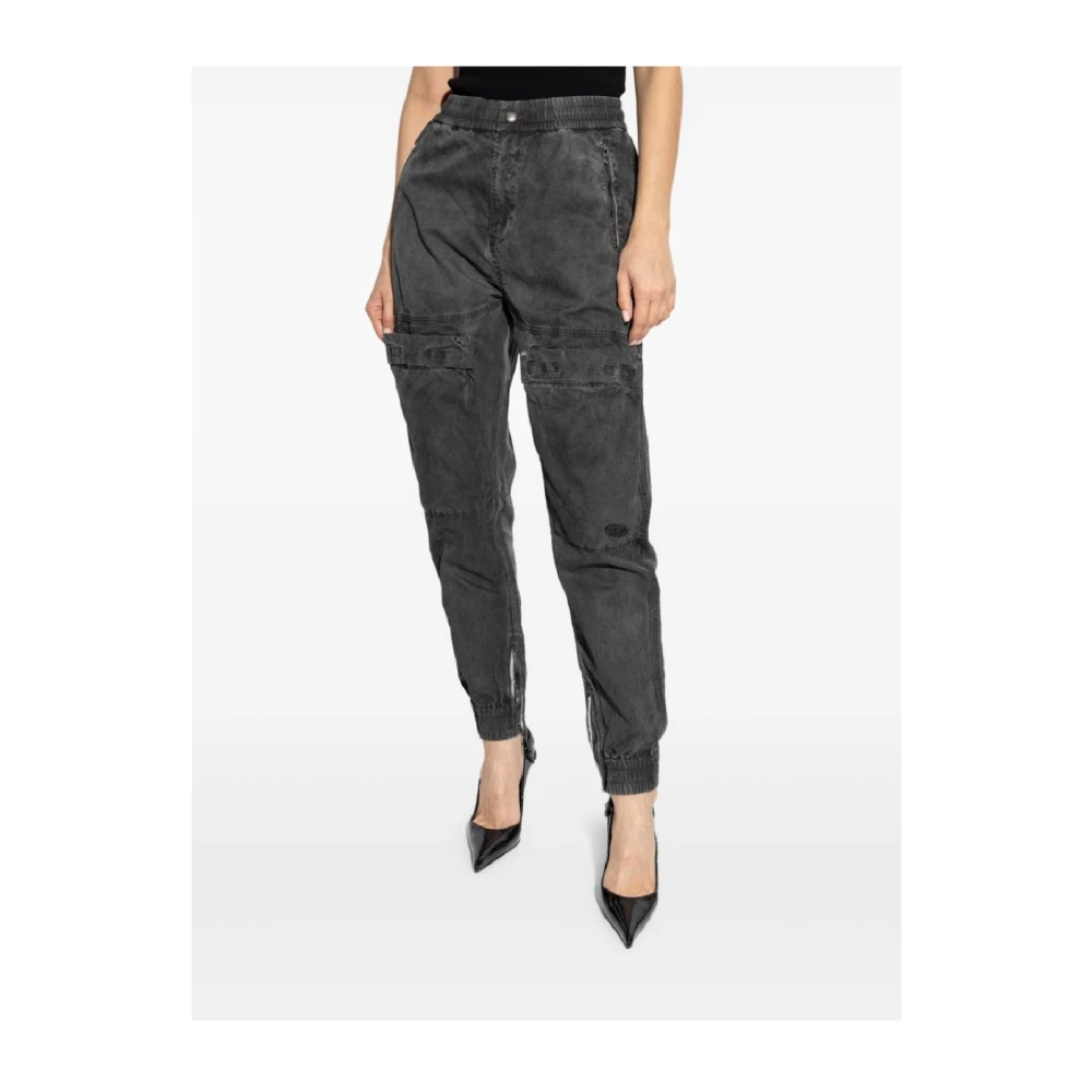 Diesel Chique 93R Broek voor Vrouwen Gray Dames