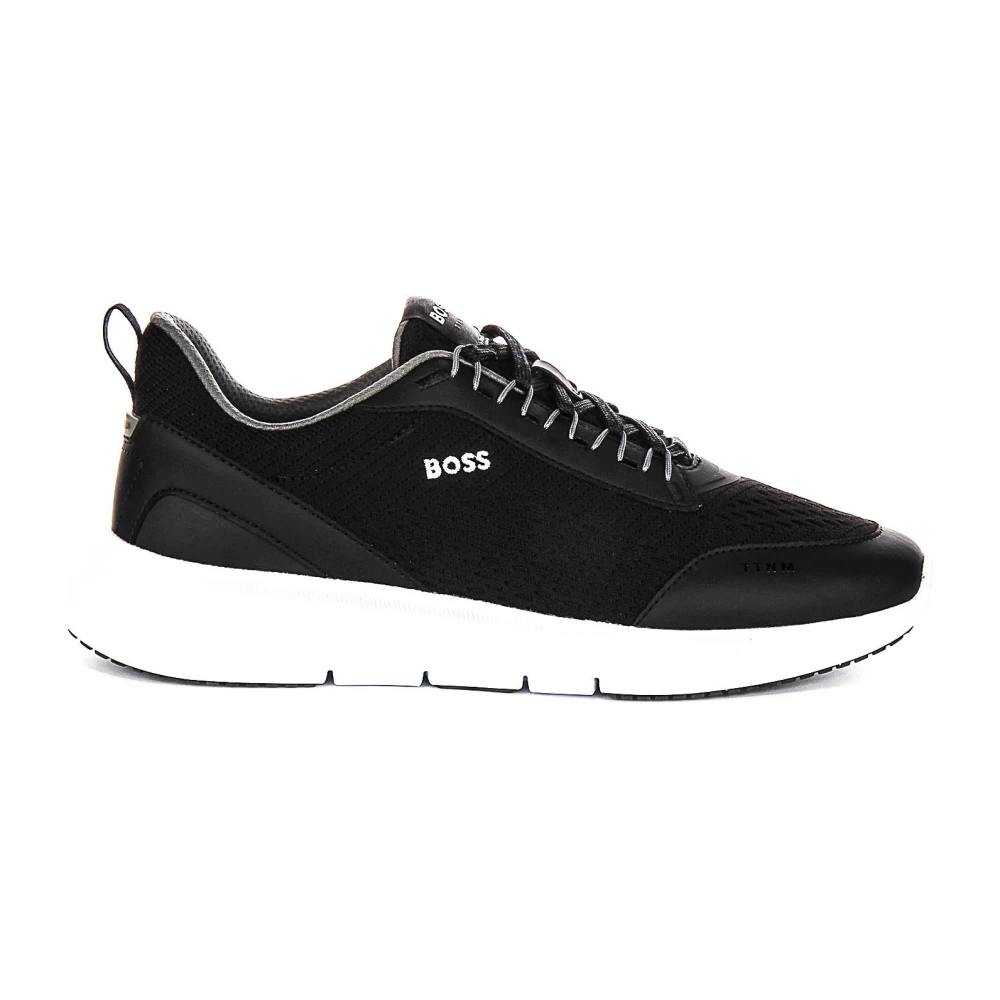 Hugo Men's Black Sneakers, 11 Uk, Light Runn Trainers White