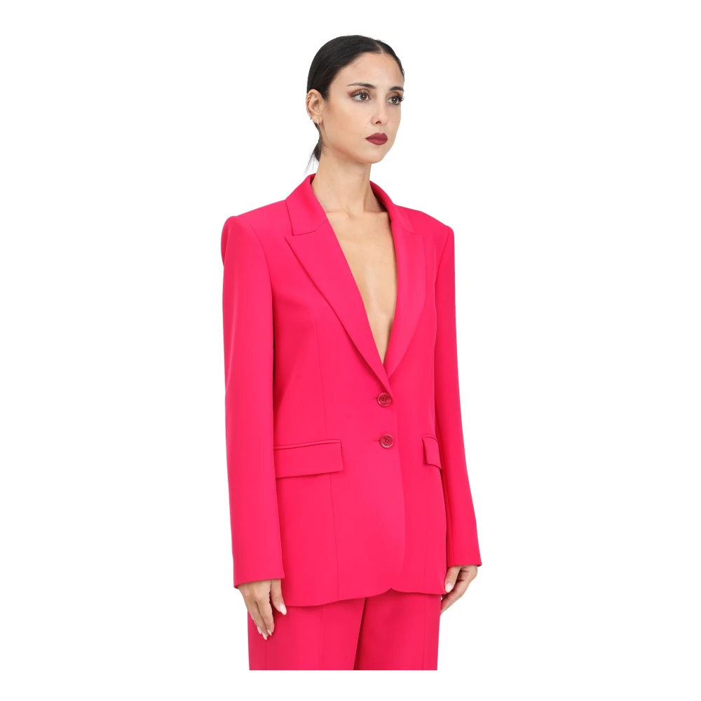 PATRIZIA PEPE Fuchsia Blazer Essential Collection Pink Dames