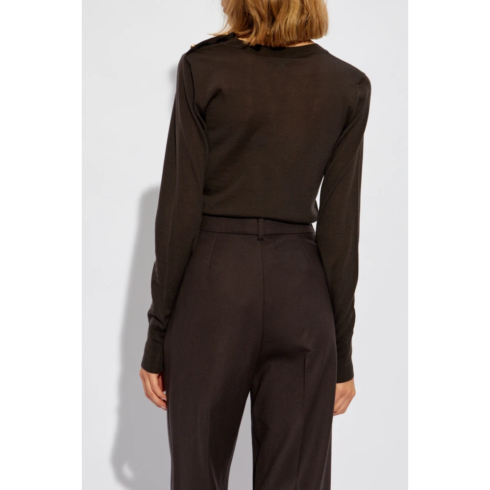 Stella Mccartney Wollen trui Brown Dames