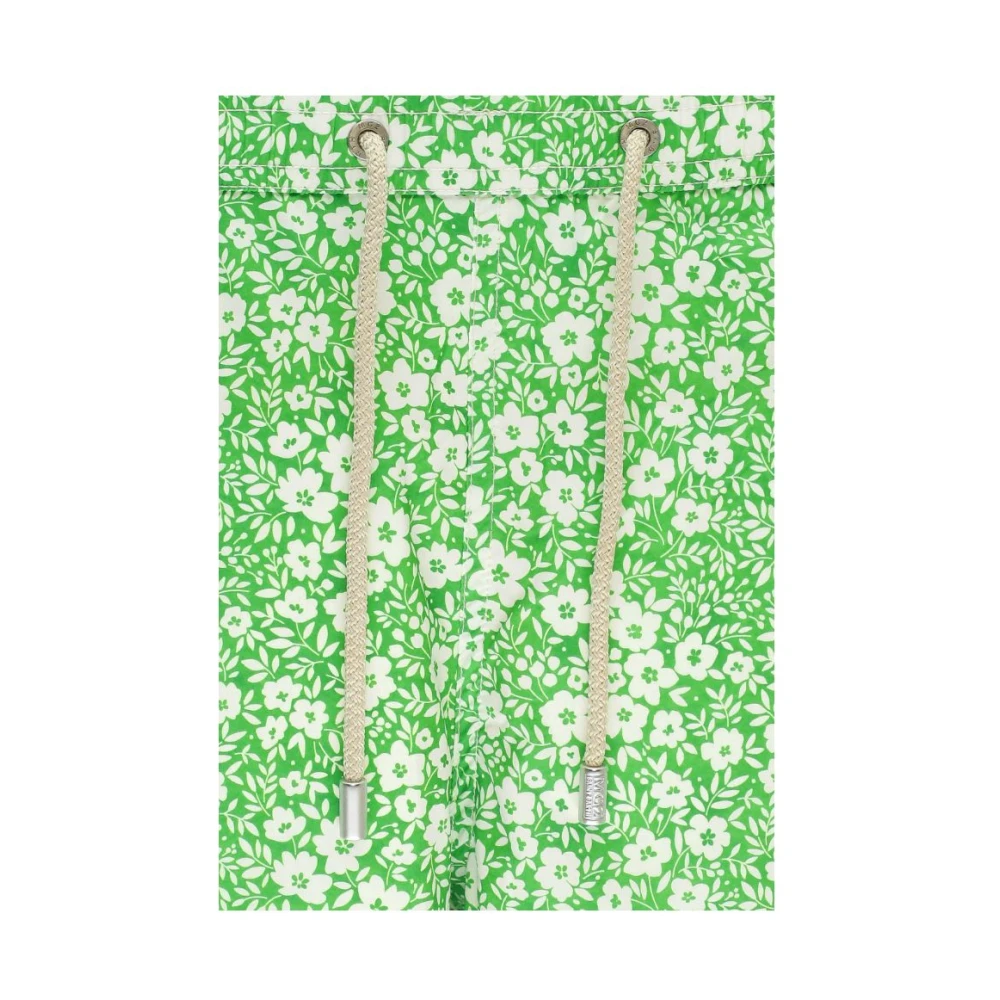MC2 Saint Barth Bloemen zwemshorts met trekkoord Green Heren