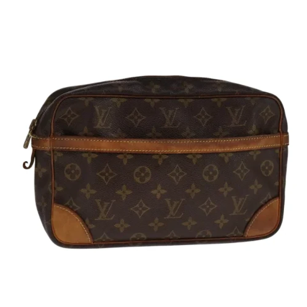 Louis Vuitton Vintage Pre-owned Canvas clutches Brown Dames