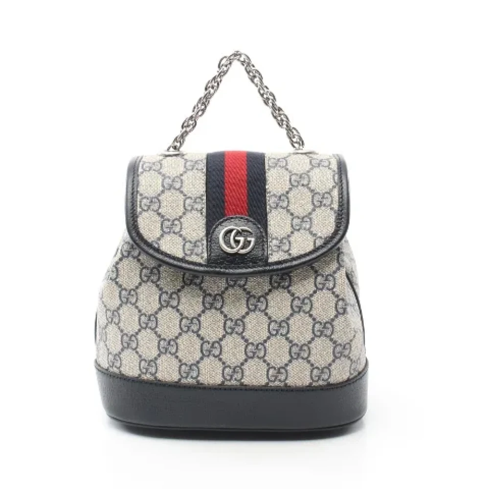 Gucci Vintage Pre-owned Canvas backpacks Multicolor Dames