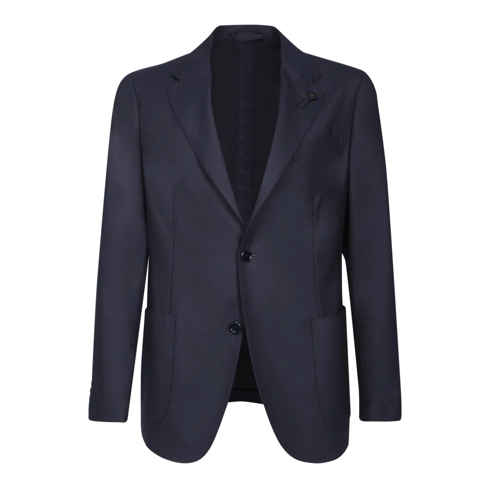 Lardini Elegant Blauw Pak met Inkeping Revers Blue Heren
