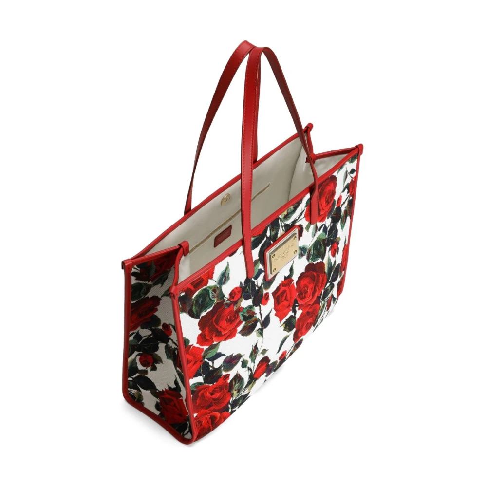Dolce & Gabbana Rode Rozen Tassen met Magnetische Sluiting Multicolor Dames