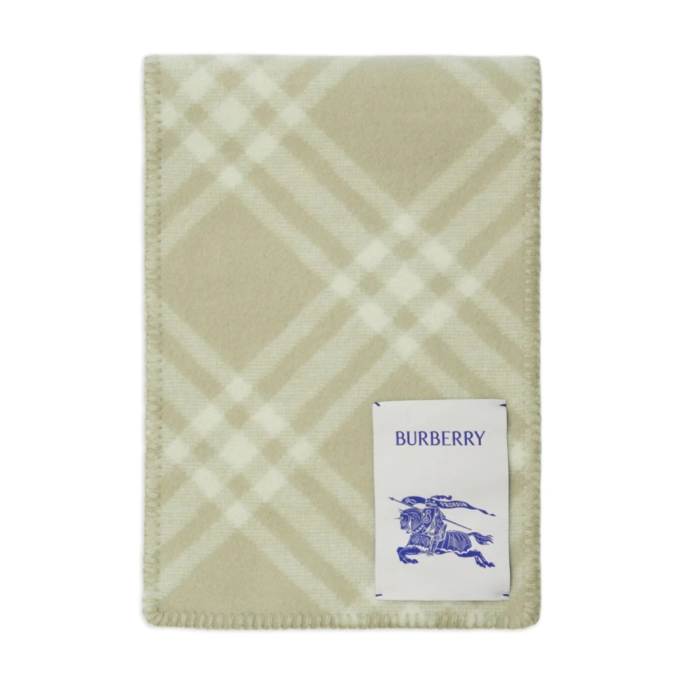 Burberry Vintage Check Wollen Sjaal Beige Dames